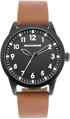 Hommes Analogique Quartz Montre avec Bracelet en Polyuréthane SR9065
