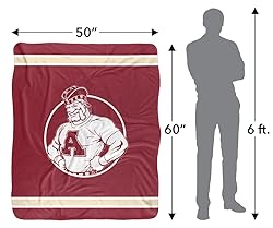 Alma College Blanket, 50"x60" Primary Logo, Silky