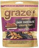 Graze Dark Chocolate Cherry Tart, Sweet Snack Mix with Almond Nuts, Dried Cherries and Belgian Dark Chocolate Buttons, 5.2 Ounce Bag