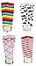 HipGirl Baby Leg Warmers for Babies, Toddlers and Children (4 Pairs Stripe, Rainbow Set)