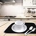 16 * 18inch mircrofiber kitchen drying mat by jovilife set of 2(black)