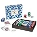 Ridley’s Texas Hold 'Em Poker Set – Poker Chip Set for Game Night – 2+ Players – Poker Table Set with Chips, Dealer Button and Playing Cards – Makes a Great Gift