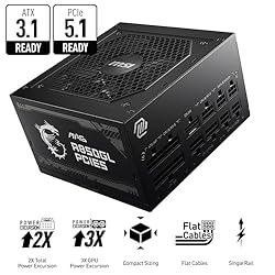 MSI MAG A850GL PCIE5, Fully Modular Compact Gaming