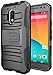 Moto G4 Play Case, Moto G Play Case 4th Generation, JATEM Hybrid Case Kickstand Belt Clip (Black/Black)