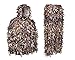 North Mountain Gear Ghillie Suit - Camo Hunting Suit - 3D Leafy Suit - Camouflage Hunting Suit w/Hooded Camo Jacket & Pants - Full Front Zipper, Zippered Pockets - Breathable, Rustle-Free