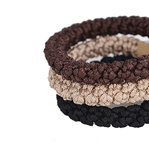 10 Pcs: HBY Thick Solid Stretch Pony Elastics Ponytail Holders