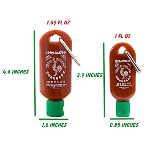 Sriracha Keychain Gift Pack: 9 Ounce Sriracha + 1 Ounce Keychain + 1.7 Ounce Keychain Grocery & Gourmet Food, Sauces, Gravies & Marinades, Hot Sauce