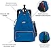LISH Game Point Tennis Backpack w/ Shoe Compartment - Racket Holder Equipment Bag for Tennis, Racquetball, Squash
