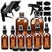 ESARORA Glass Spray Bottle, Amber Glass Spray Bottle Set For Essential Oils - Cleaning Products - Aromatherapy (16OZ x 2, 4OZ x 2, 2OZ x 4)