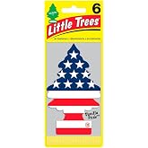 LITTLE TREES Car Air Freshener | Hanging Paper Tree for Home or Car | Vanilla Pride | 6 Pack