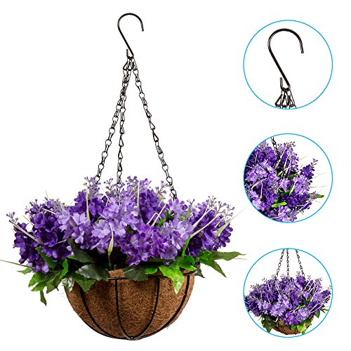 Lavender Artificial Flowers Hanging Flowers, Silk Flower