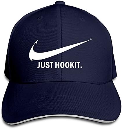 Just Hook It Fishing Snapback Cap Fitted Baseball Caps Navy