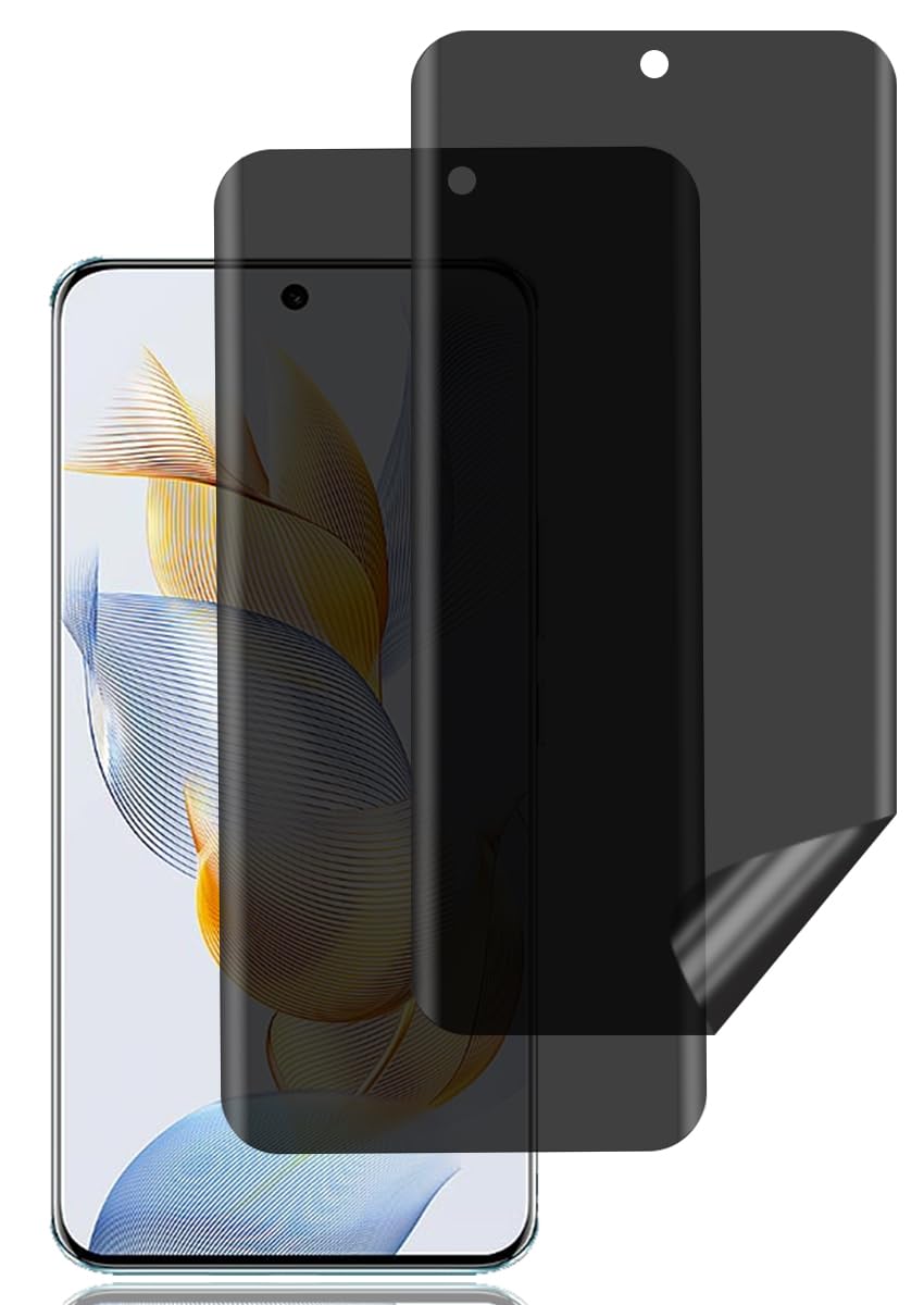 BCHKLAI Privacy Screen Protector for Honor 90 [2 Pack], Anti Spy Screen Protector, Anti Scratch, Anti Fingerprint, High Sensitivity, Bubble Free, Anti Spy TPU Soft Film for Honor 90 5G