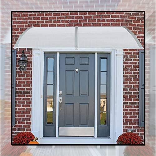 Myan 雨よけ ひさし 庇物置屋外玄関屋根サイクルカーポートポリカーボネート カバー セルフクリーニング Uv 雨 雪 保護 シート にとって 家庭 応用 Size 60cm X 240cm