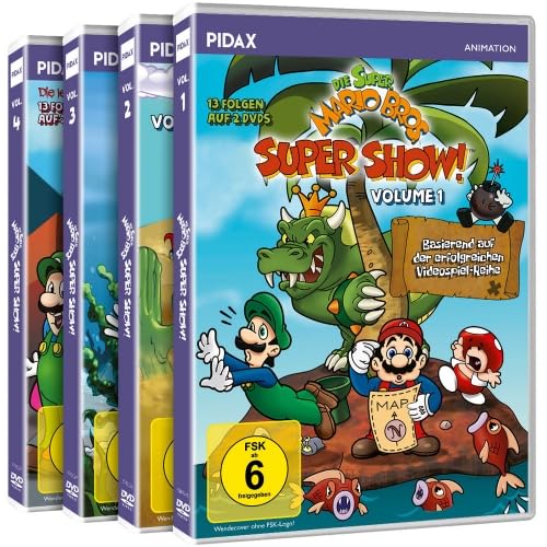 Die Super Mario Bros. Super Show! Die komplette Videospiel Serie - 52-teilige Serie - Abenteuer mit Mario, Luigi, Peach und Bowser [8 DVDs]