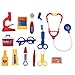 SZJJX Deluxe Puzzle Simulation Medicine Box Doctor Toys Set Kids Pretend Play Doctor Set Doctor Nurse Medical Kit Playset for Kids Child Care Box Doctor Tools Toys - Blue