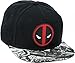 Marvel Deadpool Logo Sublimated Bill Snapback Hat Black