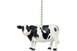 CLEMENTINE DESIGNS Holstein Cow Ceiling Fan Pull