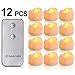 PChero N/A Battery Candles with Remote, 12 Packs Battery Operated Candle LED Unscented Flickering Flameless Tea Lights, Last up to 48 hours, Perfect for Birthday Wedding Party Home Decor - [Yellow]