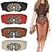 Women's Fashion Vintage Wide Elastic Stretch Waist Belt Waistband 