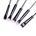 Ibeauti 5pcs Magic Wand Makeup Brush Set Eye Eyeshadow Blending Brushes Cosmetic Makeup Tool Kit (Black)