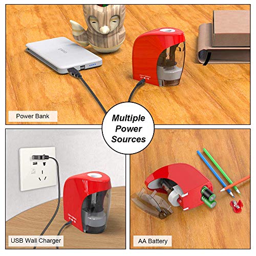 Electric Pencil Sharpener Automatic Sharpener for No.2 Pencils and