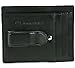 Alpine Swiss Mens Leather Money Clip Front Pocket Wallet Black