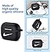 Punswan for Airpods Pro Case,Cute 3D Luxury Character Soft Silicone Stylish Cover, Sport Cool Keychain Style Design Skin,Cases with Lanyard Chain,for Girls Kids Boys Men Air pods Pro/3 (Black Right)