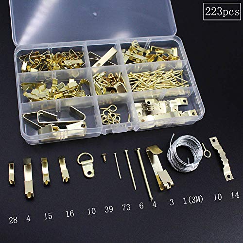 Picture Hanging Tool Kit with Level Easy Frame Picture Hanger Set