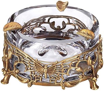 灰皿 卓上 洋風ハイグレードクリスタル象眼細工の銅取り外し可能な灰皿灰皿灰皿