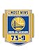 Golden State Warriors 2016 NBA Most Wins 73-9 Metal Collectors Lapel Pin
