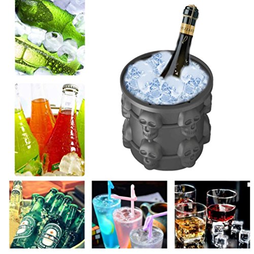Outsta Ice Cube Maker,Silicone Ice Bucket Dual-use Revolutionary Space Saving Ice Genie Kitchen Tools, Ice Genie For Chilling Bourbon Whiskey,Cocktail,Beverages and More - Thumbnail 6
