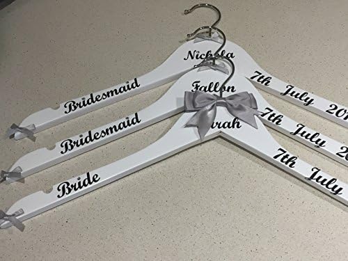 Wedding Hangers Personalized, Brides Hanger, Bridesmaids Hangers, Bride To Be Hanger, Bridal Party Hangers Set of 4