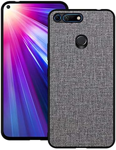 ASDJKL for Honor View 20 Case with Soft Side, Full Coverage Protective Back Cover, PU Fabric Cloth + TPU Protect Case (Color : Gray)