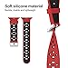 UMTELE Soft Silicone Replacement Band Sport Strap with Ventilation Holes for Apple Watch Nike+, Series 2, Series 1, Sport, Edition, Red/Black