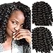 Roktress 6 Packs 8 Inch Jamaican Bounce Crochet Hair Jumpy Wand Curl Crochet Hair African Ombre Kanekalon Synthetic Crochet Braiding Hair Extensions For Black Women (8