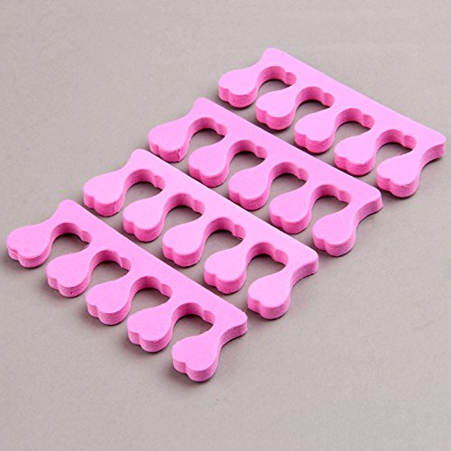 10Pcs Nail Art Soft Pink Finger Toe Seperators Manicure Pedicure Tools