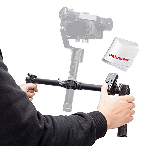 Zhiyun Crane Plus Crane V2 Crane-M Dual Handheld Grip with Wireless Thumb Controller and PERGEAR Cleaning Kit