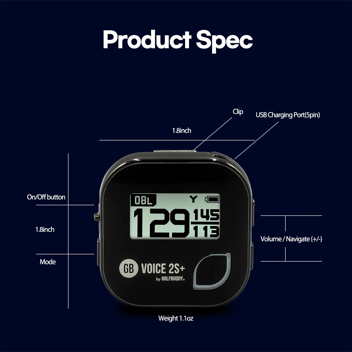 GolfBuddy Voice 2 Golf GPS/Rangefinder