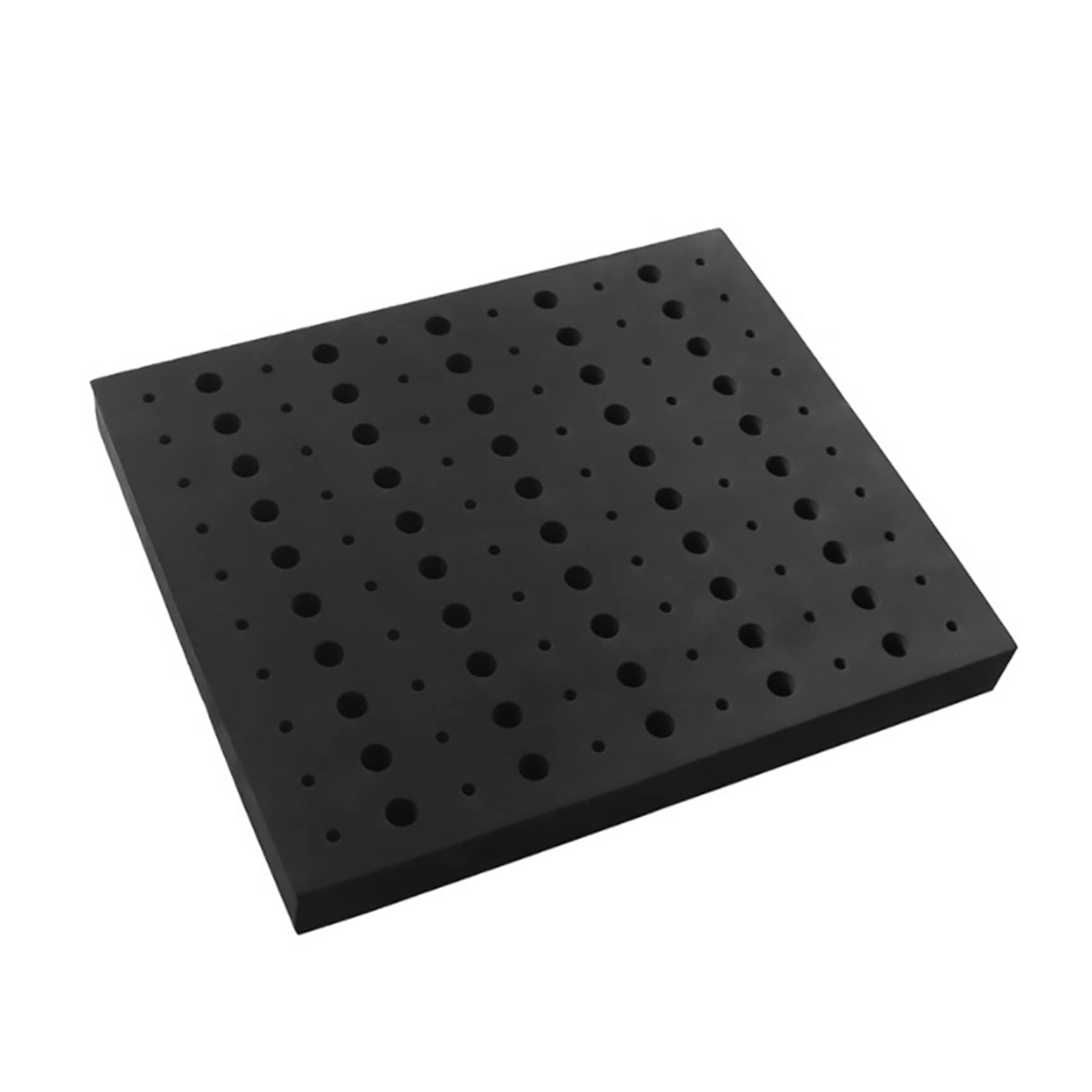 Hacbop 110 Holes Router Bit Tray Storage Holder for 1/4Inch 1/2Inch Shank Milling Cutters Brill Bits Organizer, Black