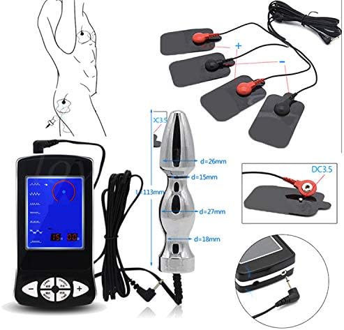 Carmsolima Many Things Great for Beginners Or Advanced Users Electric Shock Kit,Massage Pad Àn-âl Plug Electro Medical Themed,Electro Shock Stimulation for Men Couples