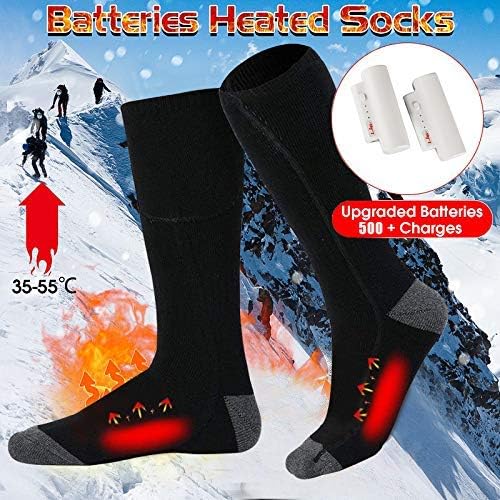 Heated Battery-Powered Socks with Temperature Control