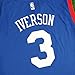 Allen Iverson Philadelphia 76ers NBA Adidas Men's Blue Official Replica Jersey