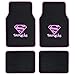 Supergirl DC Comics Logo Front & Rear Seat Car Truck SUV Carpet Floor Mats - 4PC