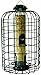 More Birds Squirrel-X Bird Feeder, Cage Tube Feeder Keeps Squirrels Out, 4 Feeding Ports, 1.5 lb Seed Capacity