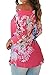 Dokotoo Womens Summer Ladies Amazon Casual Off The Shoulder Long Sleeve Floral Print Blouses Tops Shirts Rose Large