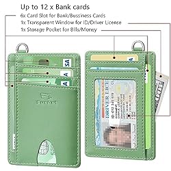 FurArt Slim Minimalist Wallet, Front Pocket