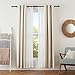 Amazon Basics 1-Inch Double Extendable Curtain Rods with Round Finials Set, 36 - 72 Inches, Black