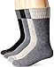 Carhartt Men's Comfort and Durability Crew Sock 4 Pack, Black, Shoe Size: 6-12