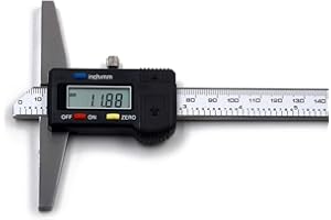 Oudtinx Digital Depth Caliper Electronic Depth Gauge Caliper Depth Rule (150mm(Normal))